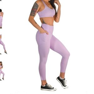 Til you collapse lavender leggings
